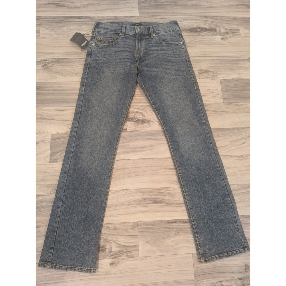 True Religion Men's Ricky Big T Jeans Straight Leg Medium Fog Wash Fit 32x33 NWT